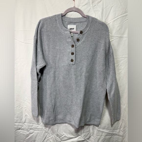 aerie Sweaters - Aerie Waffle Knit Henley Sweater Long Sleeve | XS